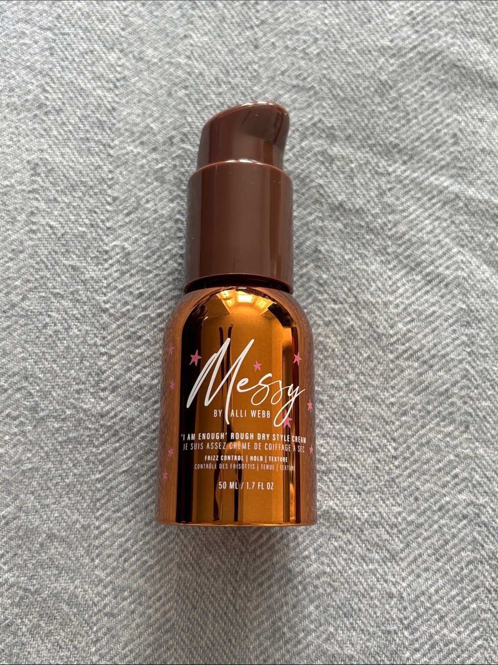 Messy by Alli Webb Rough Dry Style Cream - Shiny Copper Bottle